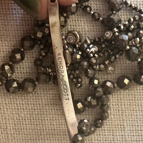 Kendra Scott Pyrite Stretch  Bracelet Stack ( 5 bracelets ) - Picture 2 of 6